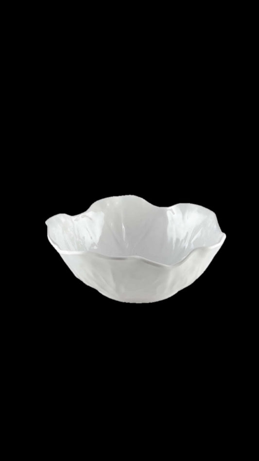 - Assiette Creuse Blanche En Melamine