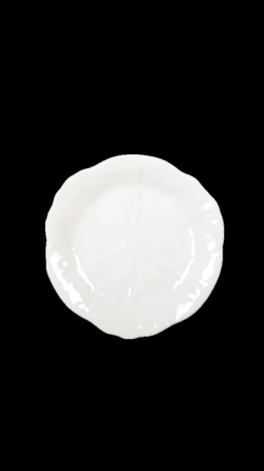 Assiette A Dessert Blanche En Melamine